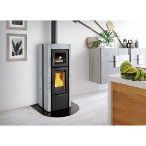 POELE A BOIS ESTER FORNO EVO PIERRE NATURELLE 9.5KW